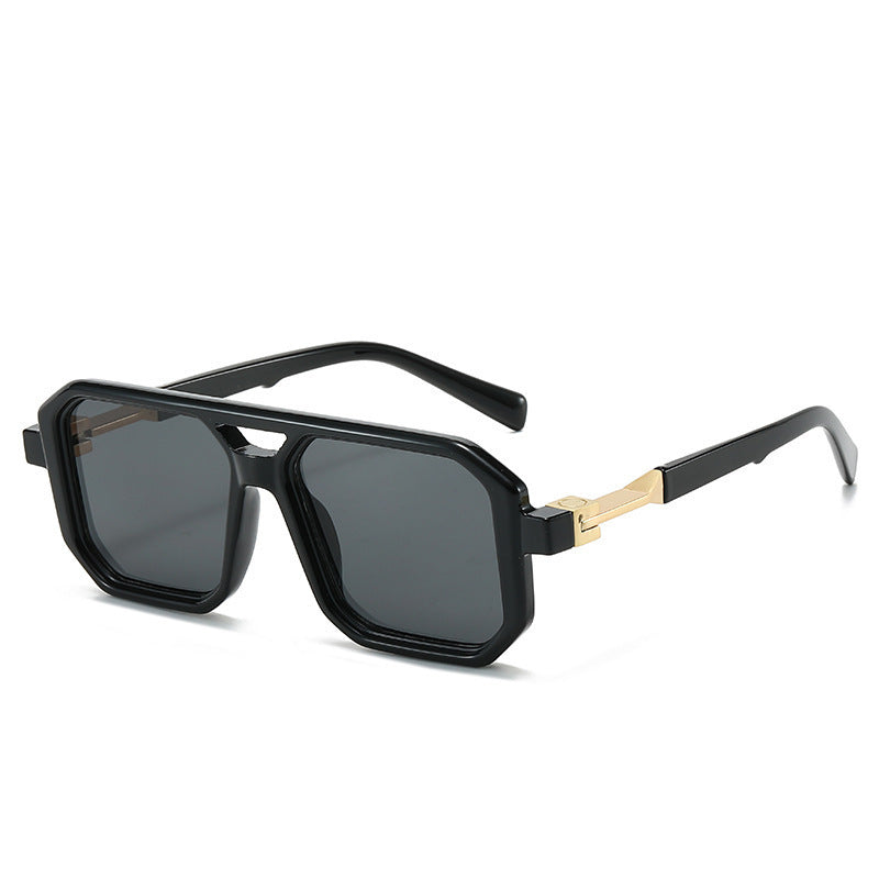 Women's Fashion Reflective Lenses Brown Sun Glasses