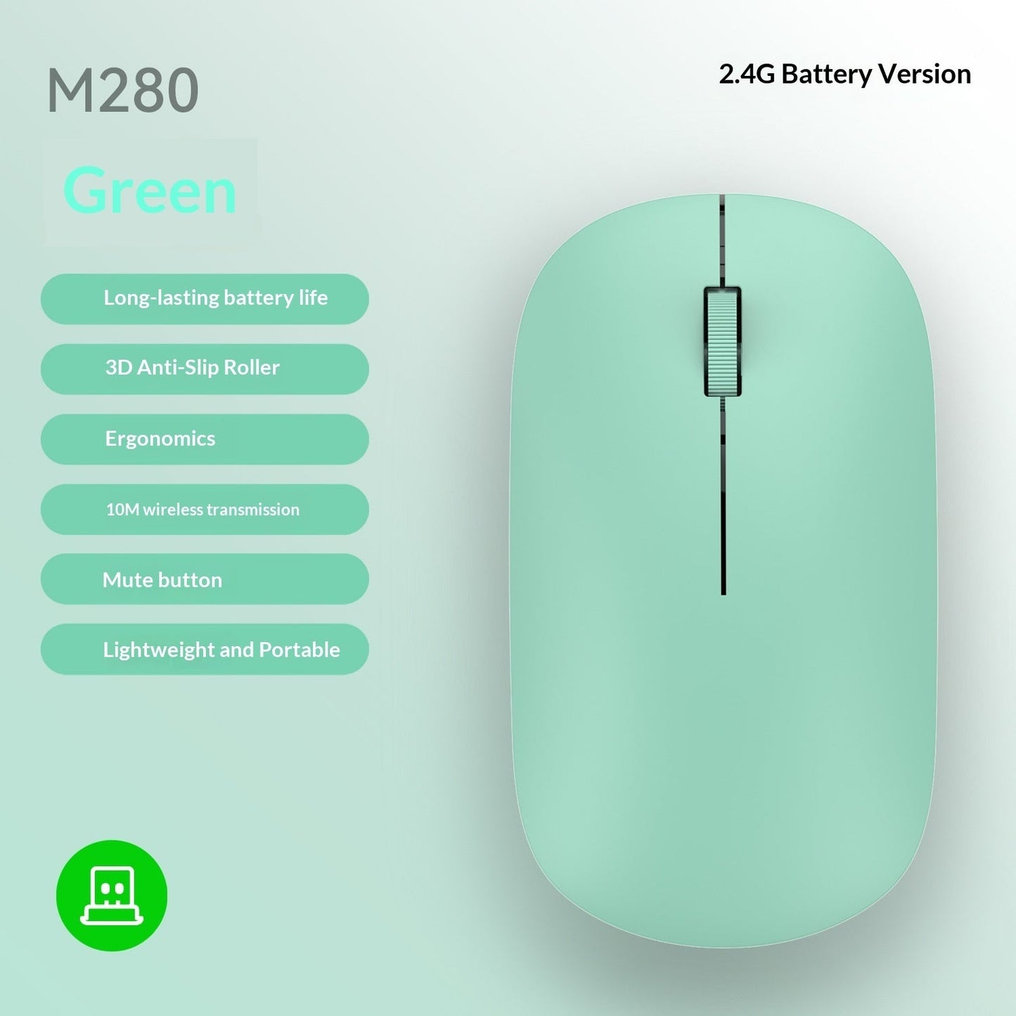 Ultra-thin Bluetooth Dual-Mode Wireless Mouse