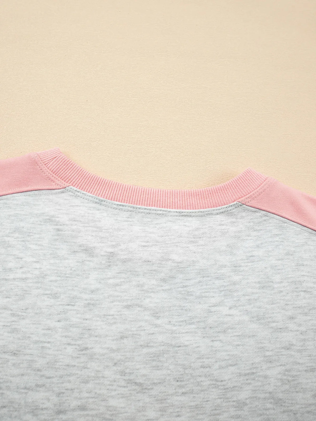 Color Block Long Sleeve Sweatshirt and Shorts Set