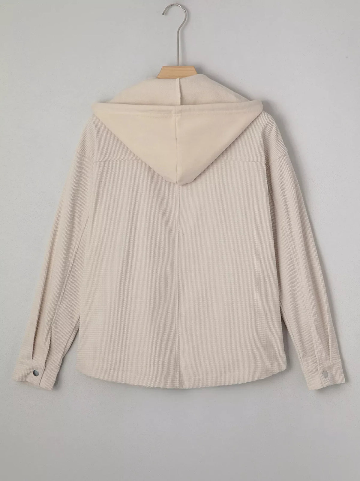 Thermal Knit Textured Hooded Jacket