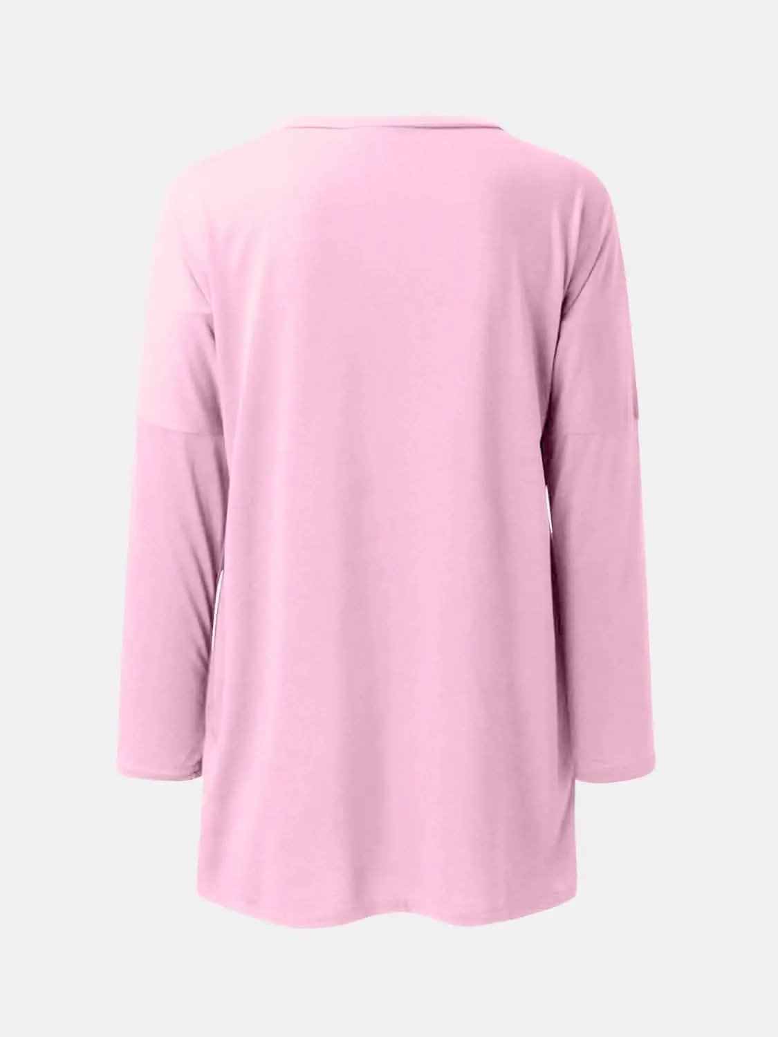 T-Shirts Trendsi Pocketed long sleeve tee - chic style