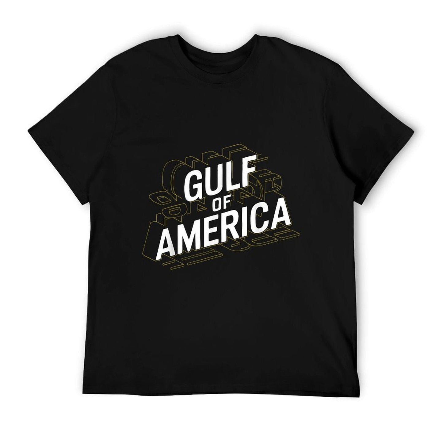 Retro Gulf Of USA America Est 2025 American Gulf Rolled Sleeves T-Shirt