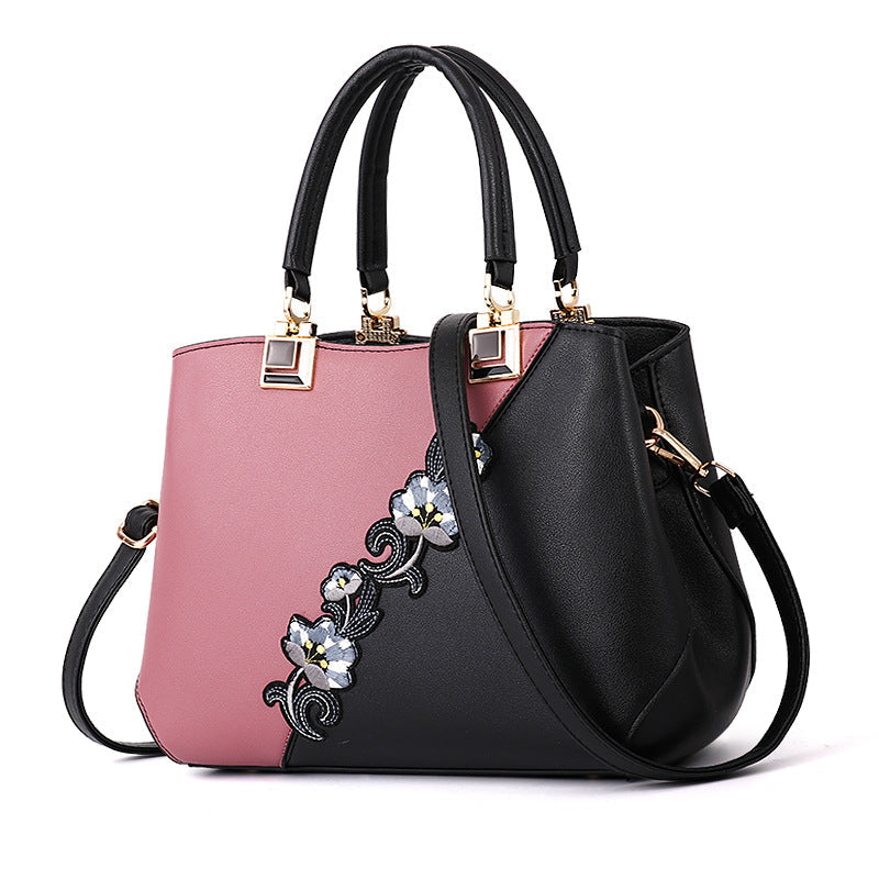 Women's Contrasting Color Handbag