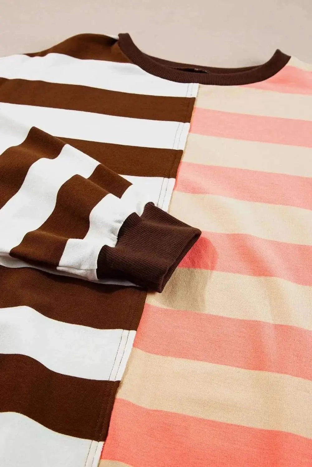 Sweatshirts & Hoodies Trendsi Casual Striped Sweatshirt - Opaque