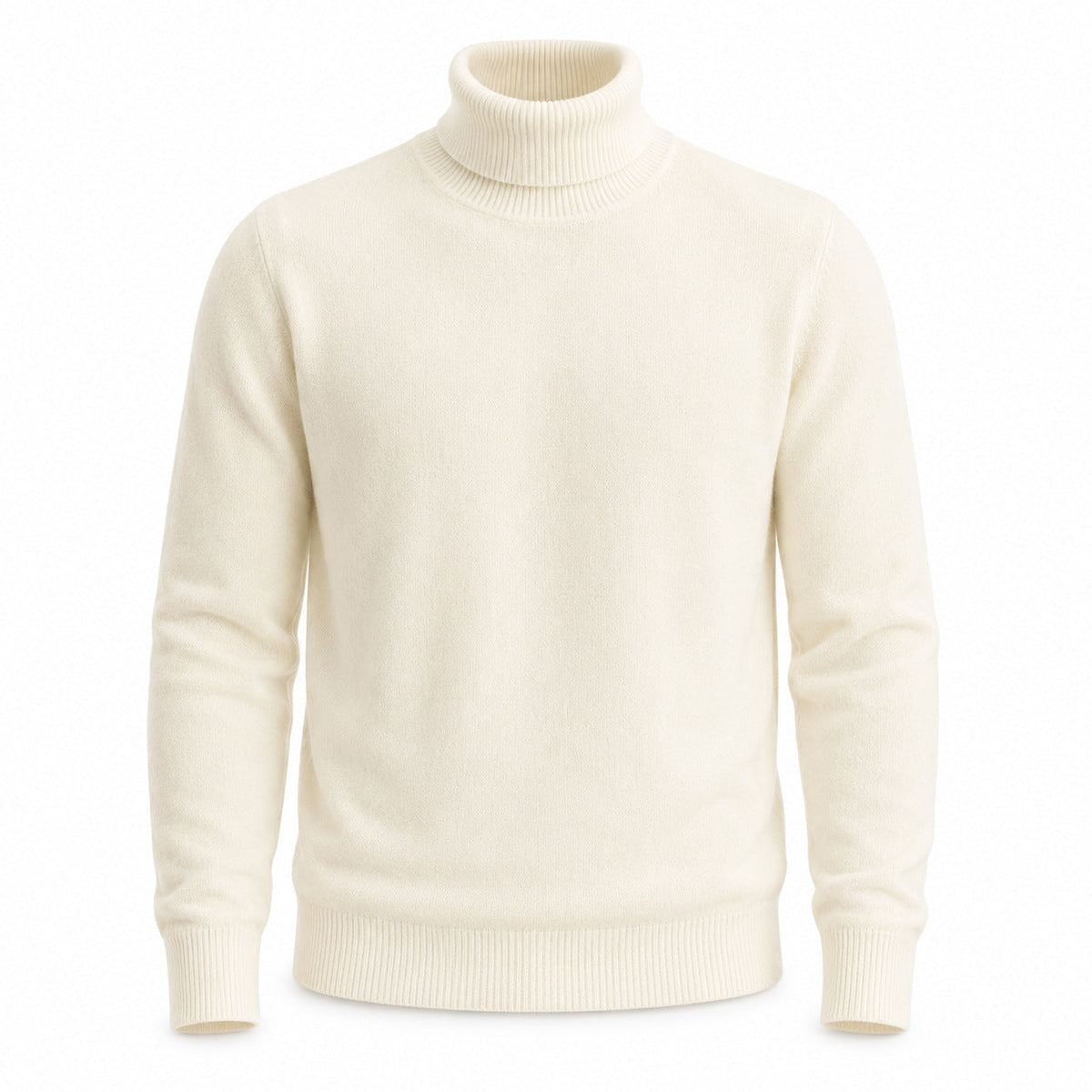 Mens New High-neck Long-sleeve Sweater