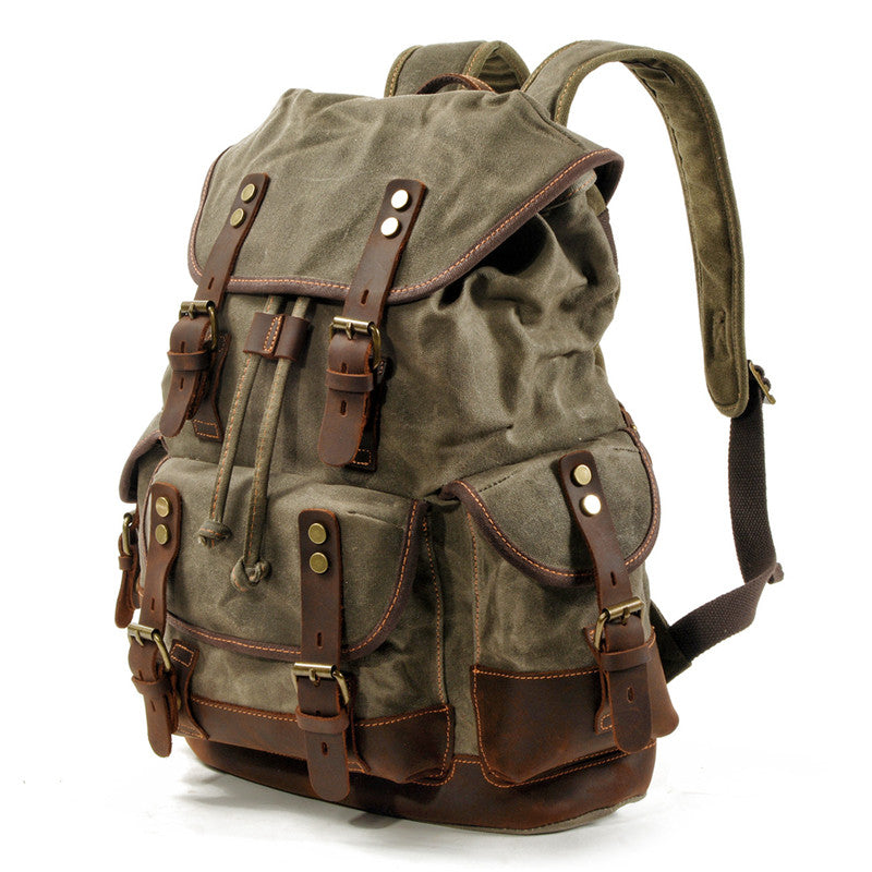 Wear-Resistant Canvas Backpack