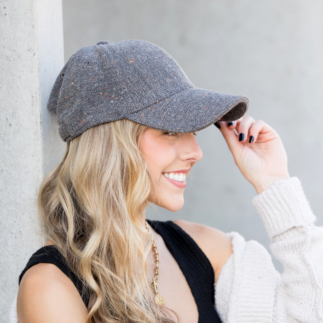 Gorras de otoño de tweed