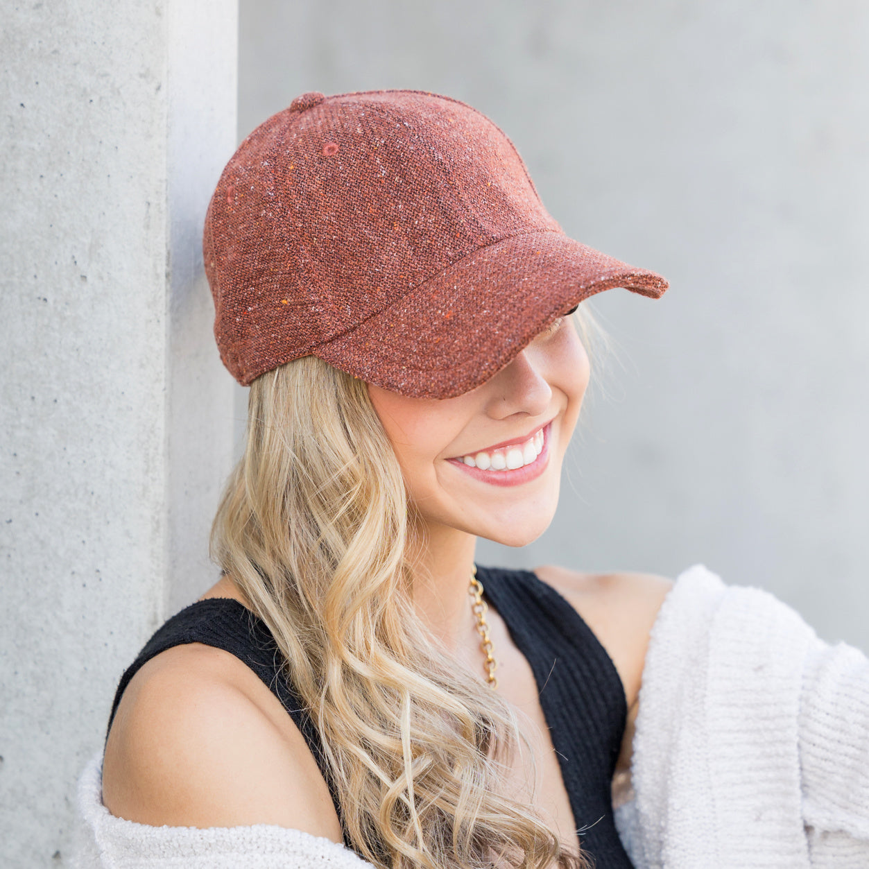 Gorras de otoño de tweed