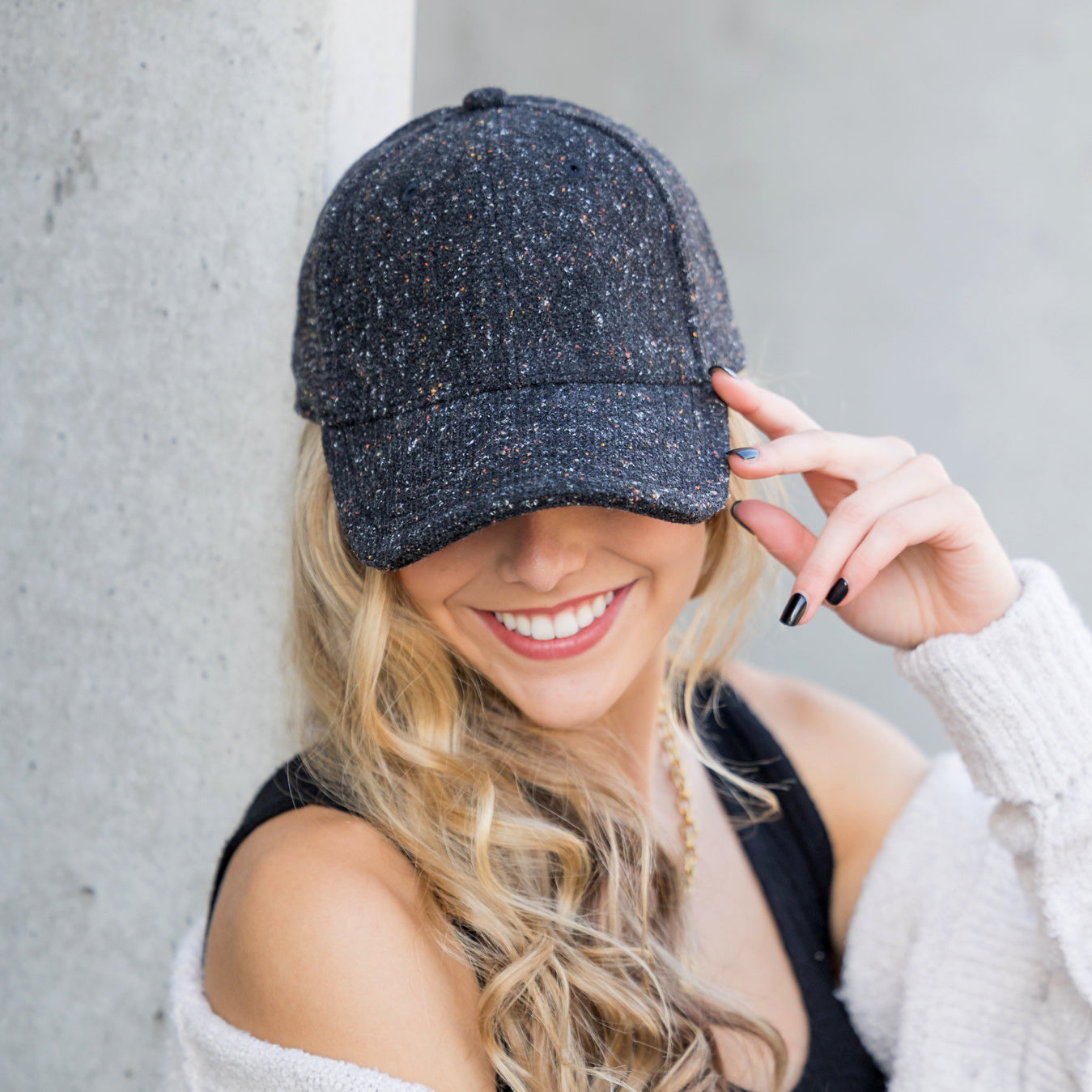 Gorras de otoño de tweed