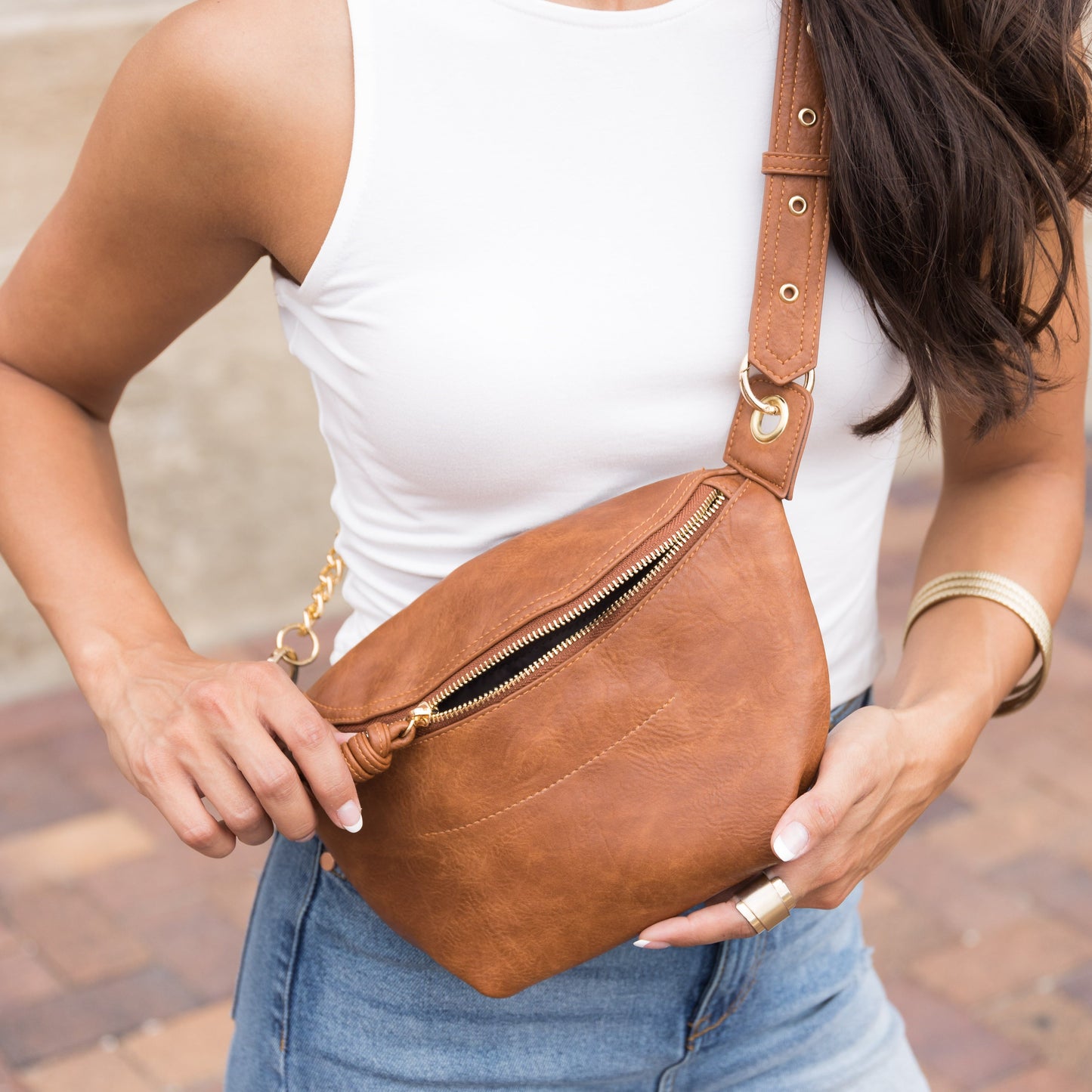 Bolso de lujo convertible bandolera/riñonera