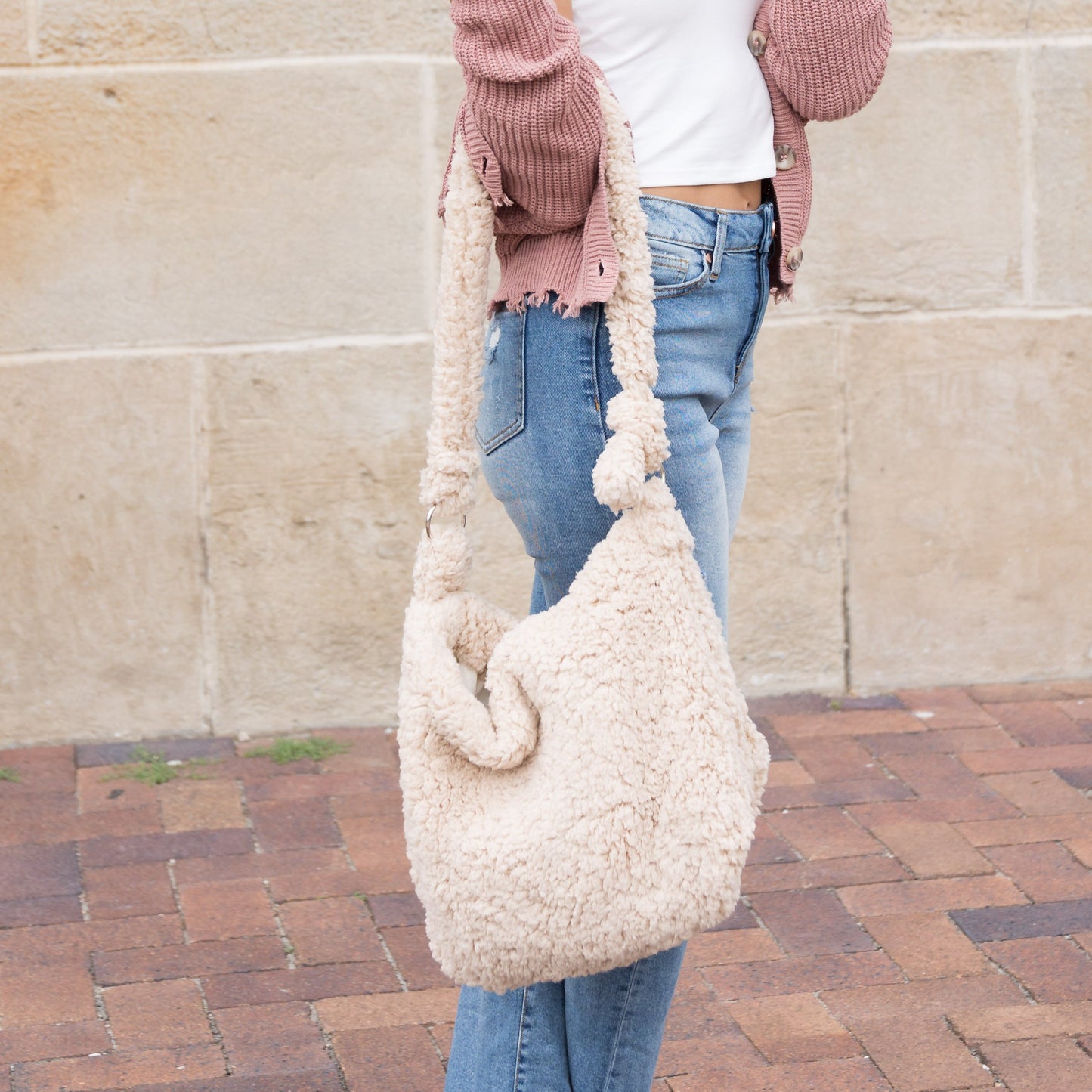 Bolso bandolera Bouclé Sherpa
