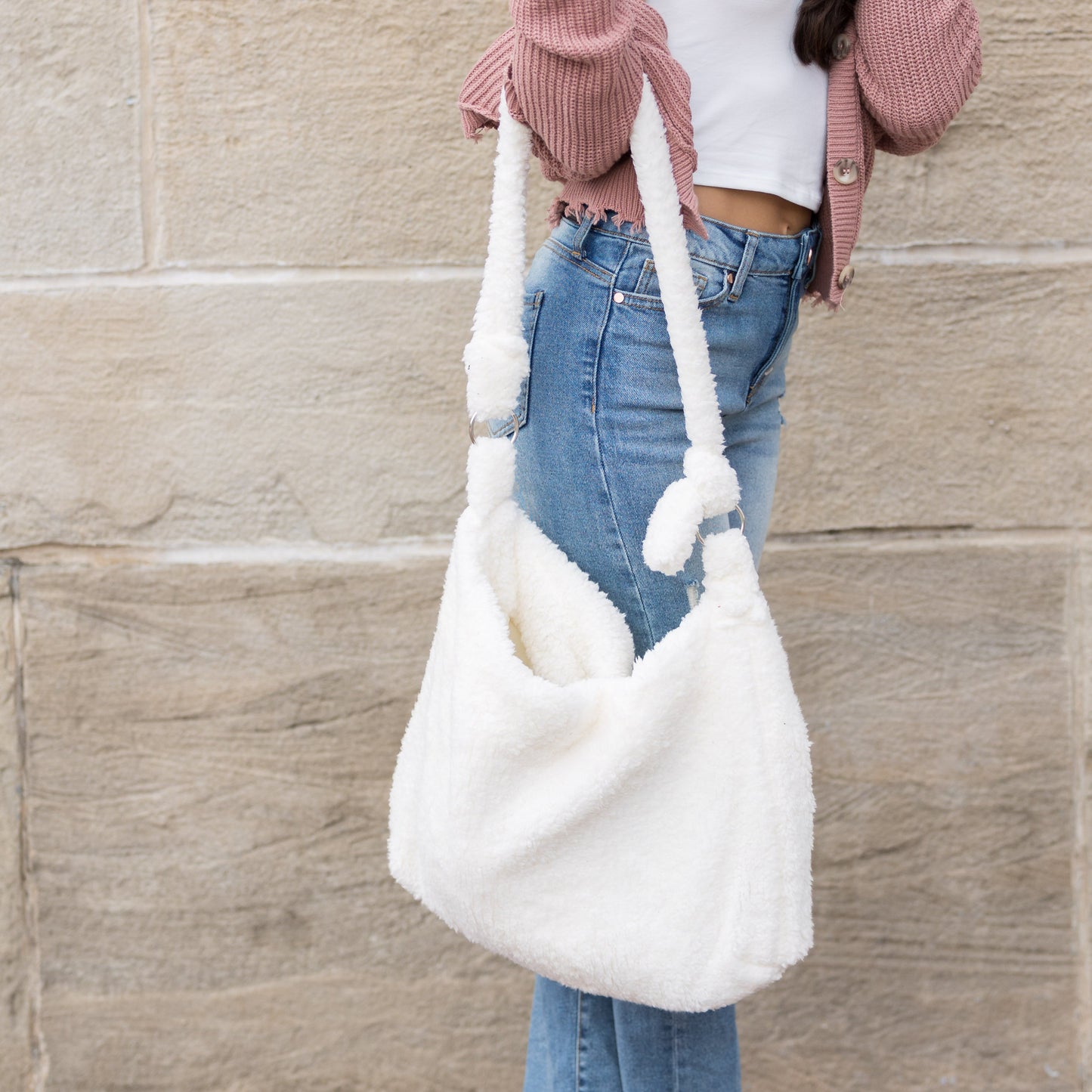 Bolso bandolera Bouclé Sherpa