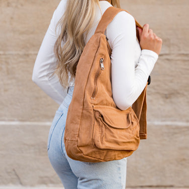 Bolso bandolera de lona extragrande