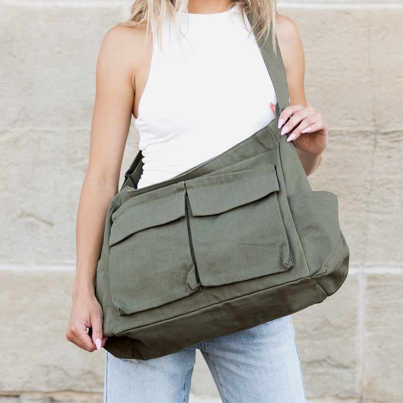 Bandolera de lona oversize Nova
