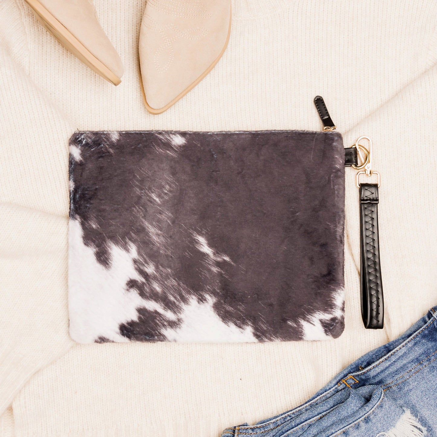Bolso de mano de piel occidental