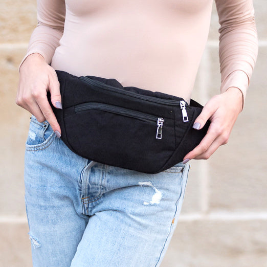 Bolso riñonera de pana Amari para cintura, bandolera o bandolera