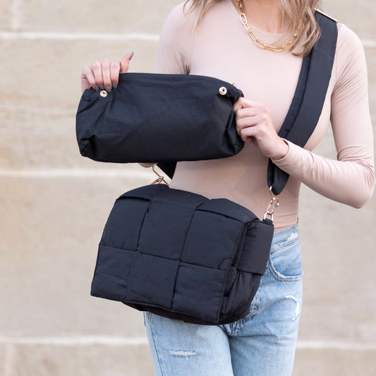 Romy Bandolera Puffer Plegable