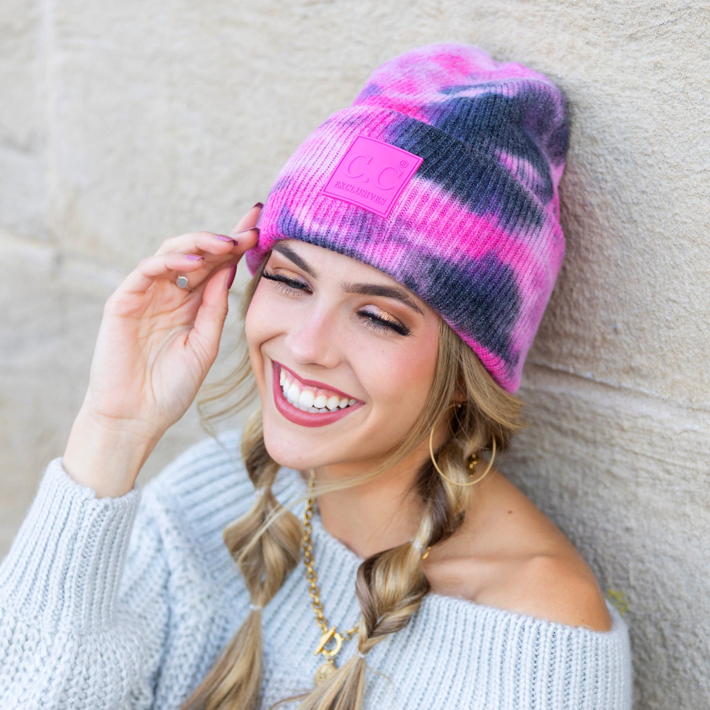 C.C® Gorro holgado Tie-Dye