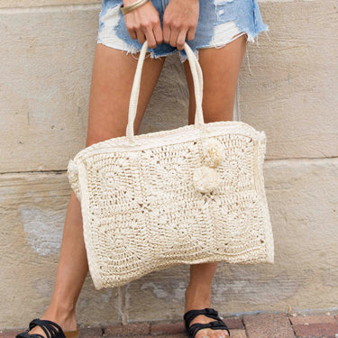 Bolso tote de paja Traveller