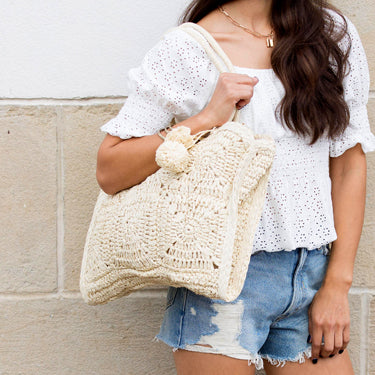 Bolso tote de paja Traveller