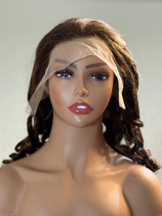 Brown Sugar Bounce - Peluca Lace Front de Ondas Sueltas (Marrón Chocolate)