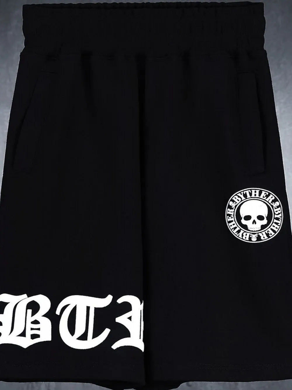 Pantalones cortos de hombre de talla grande con cintura elástica