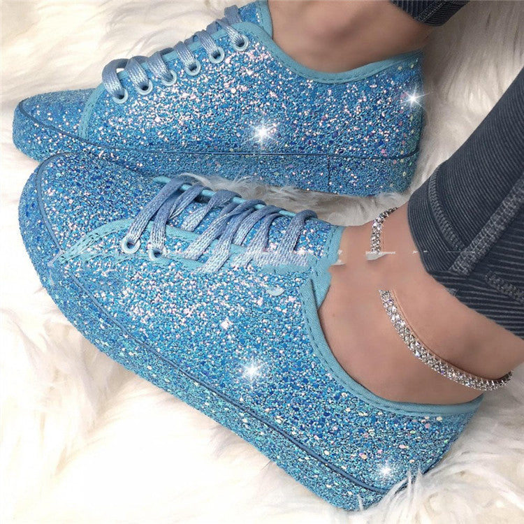 Large Lace-Up Fashion Single Flats