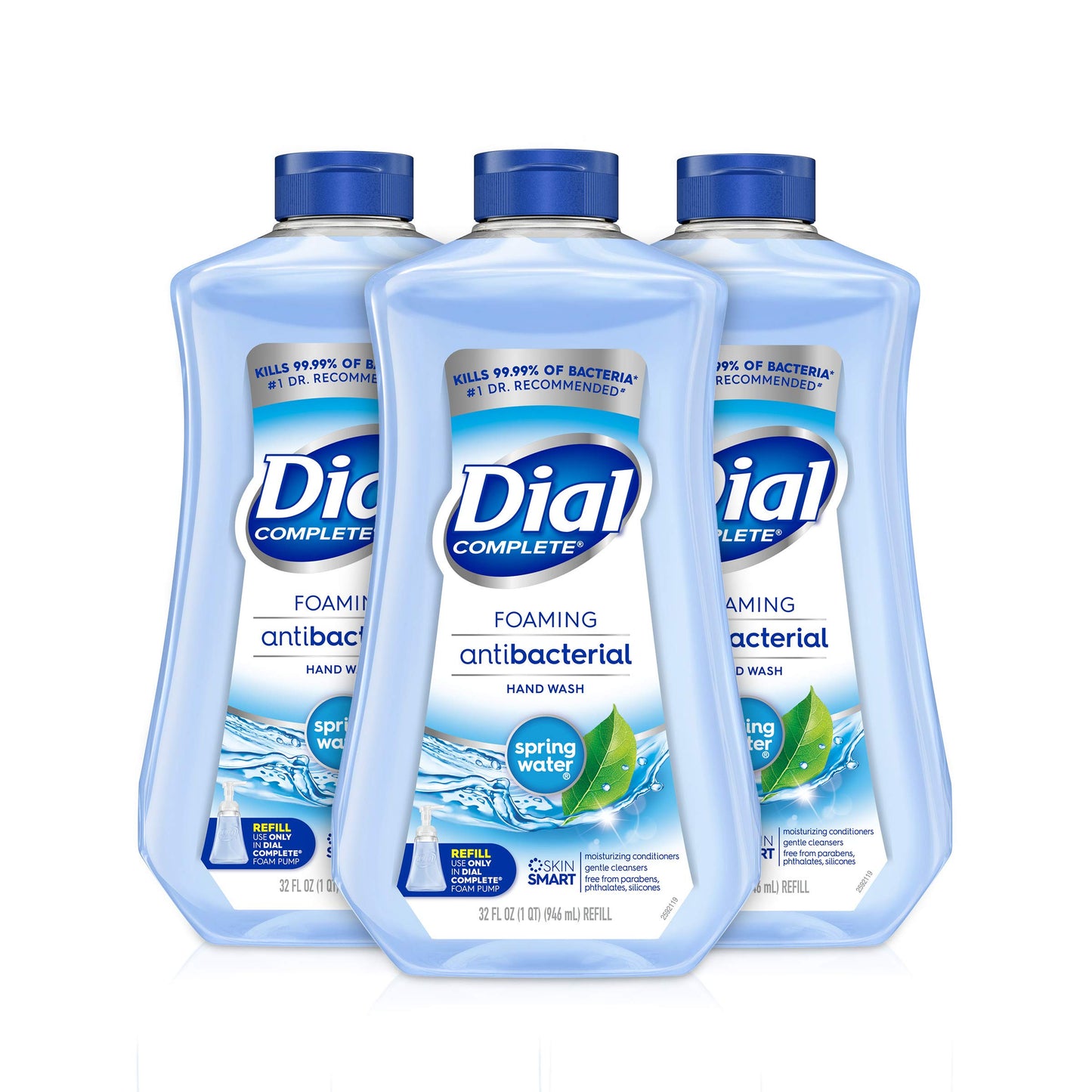 Dial Complete Antibacterial Foaming Hand Soap Refill 32 Fl Oz (Pack of 3)
