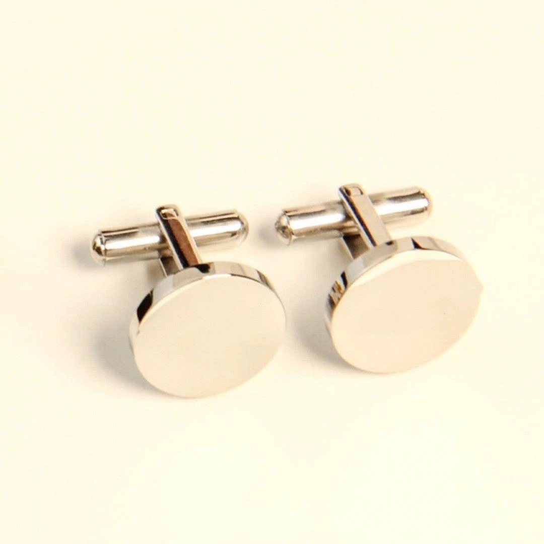 Men's French Simplicity Shirt Cufflinks Glossy 1 Pair