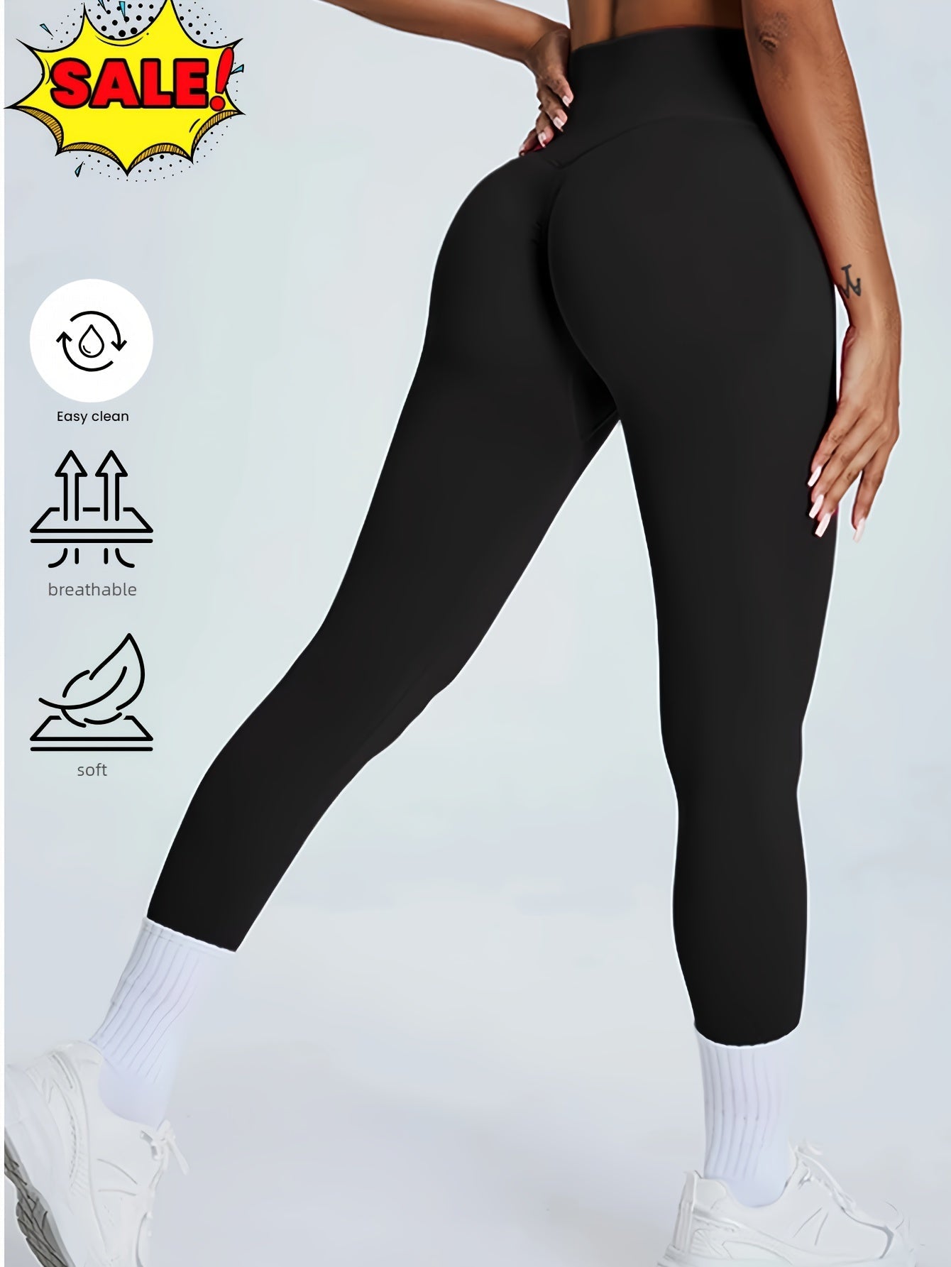 Mallas de mujer sin costuras de talle alto