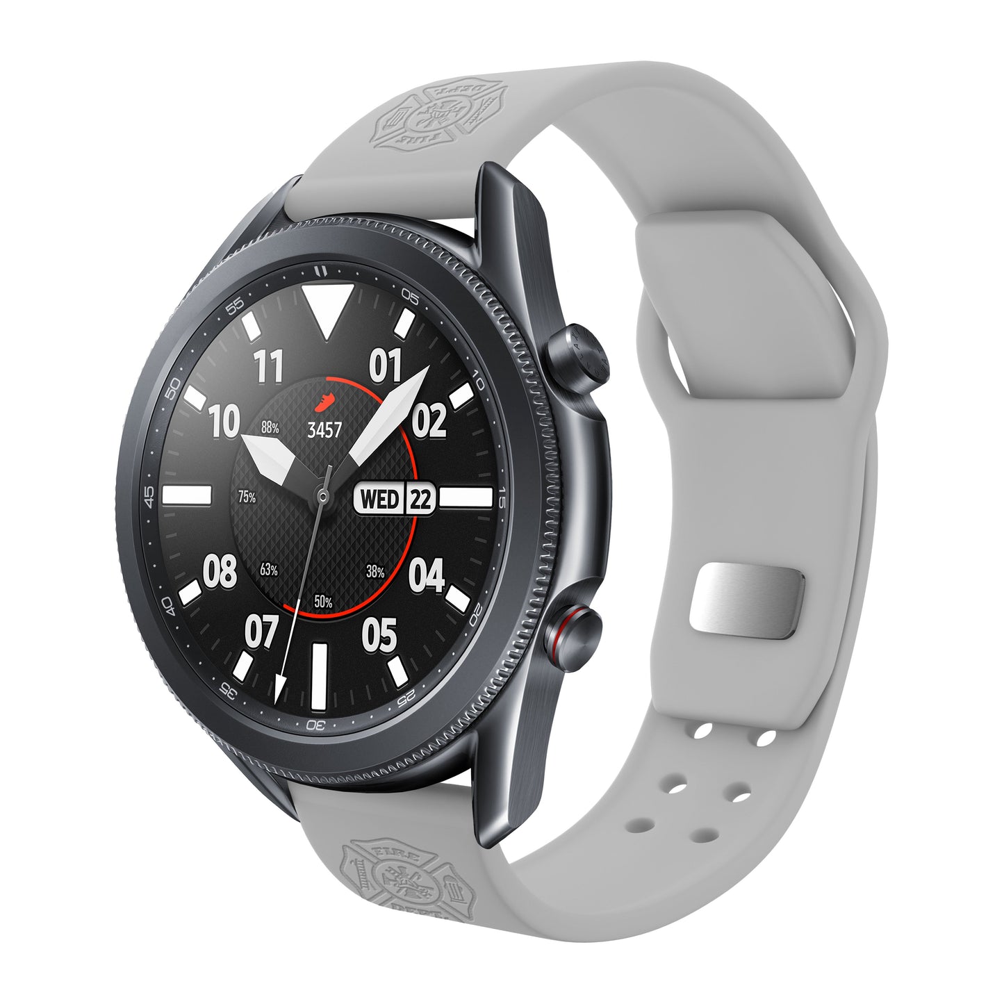 Firefighter First Responder  Watchband for Samsung, Garmin, Fossil, and More for Samsung, Garmin, Fossil, and More
