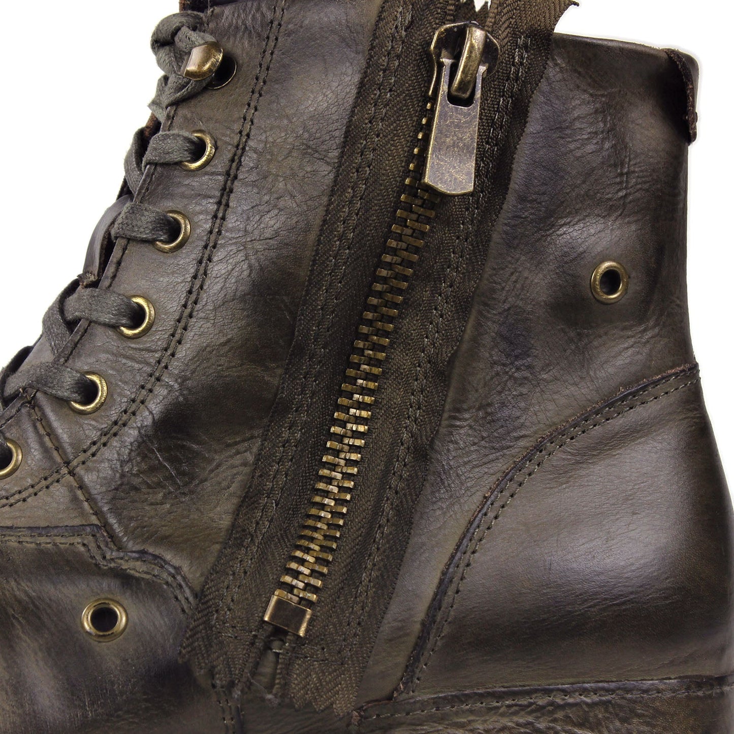 Botines de Cuero de Hombre Modelo Moto OS-5008-8-Retro-G