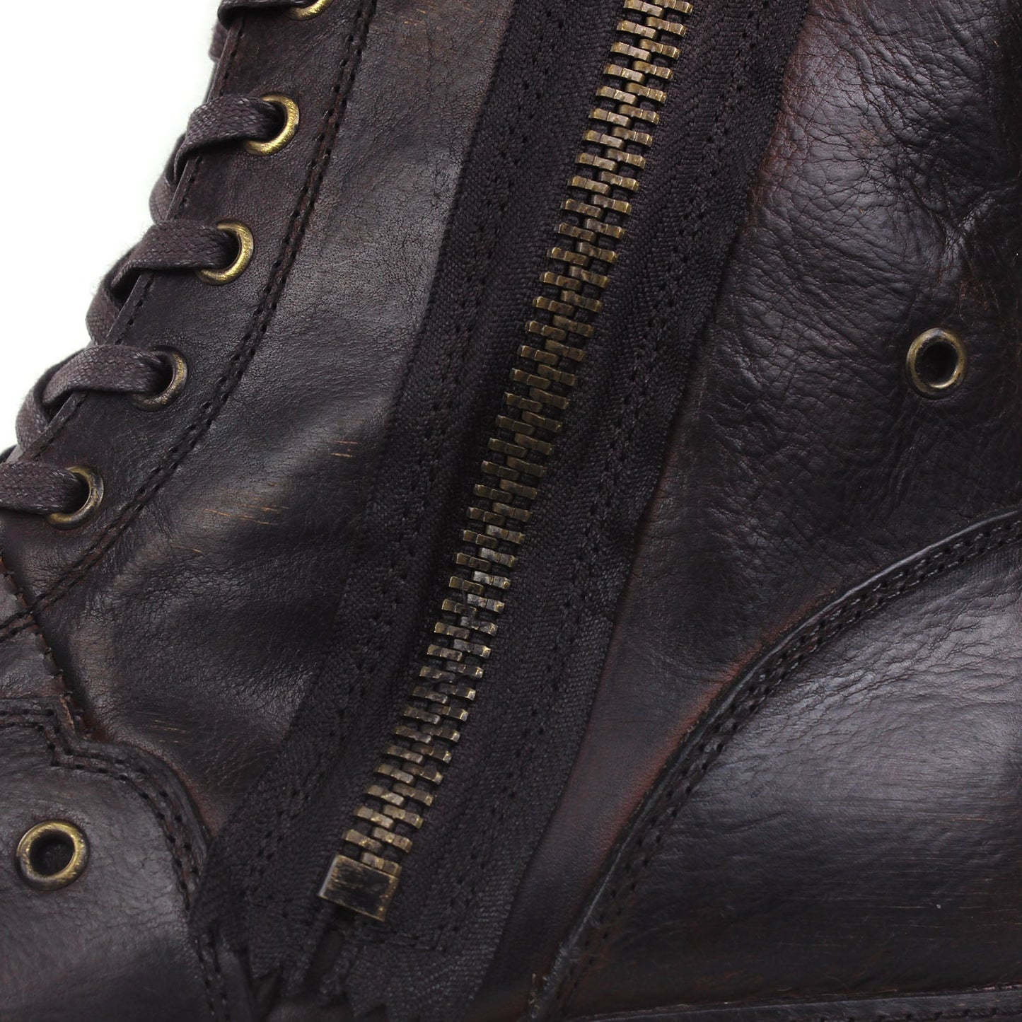 Botines de cuero para hombre OSS-5008-8-H-Vintage DarkBrown