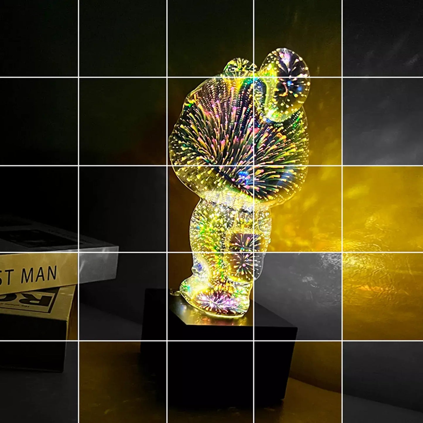 3D Firework Bear LED Night Light