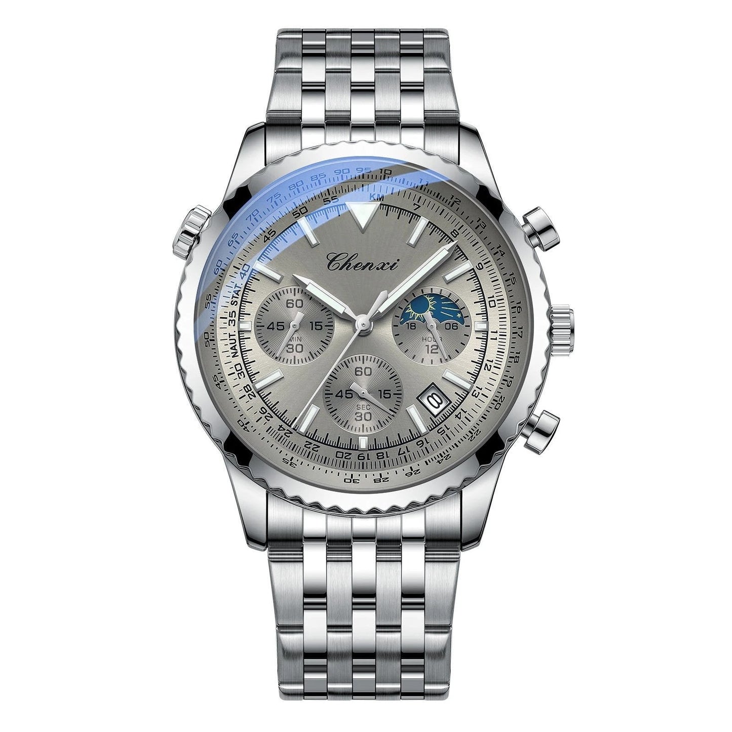 Men's Table Quartz Luminous Waterproof Watch