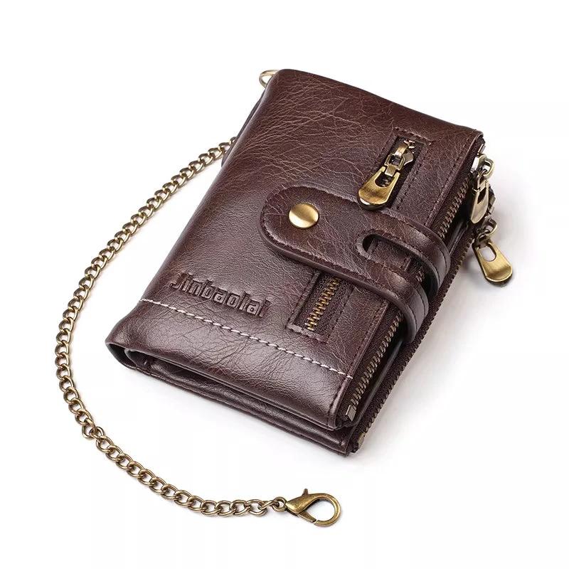 Leather Multi-card Slot Large Capacity ID Card Holder Wallet For Men
