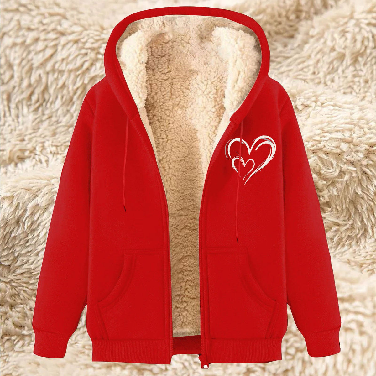 Sweater Men's Fleece-lined Thickened Men's Winter Lambskin
