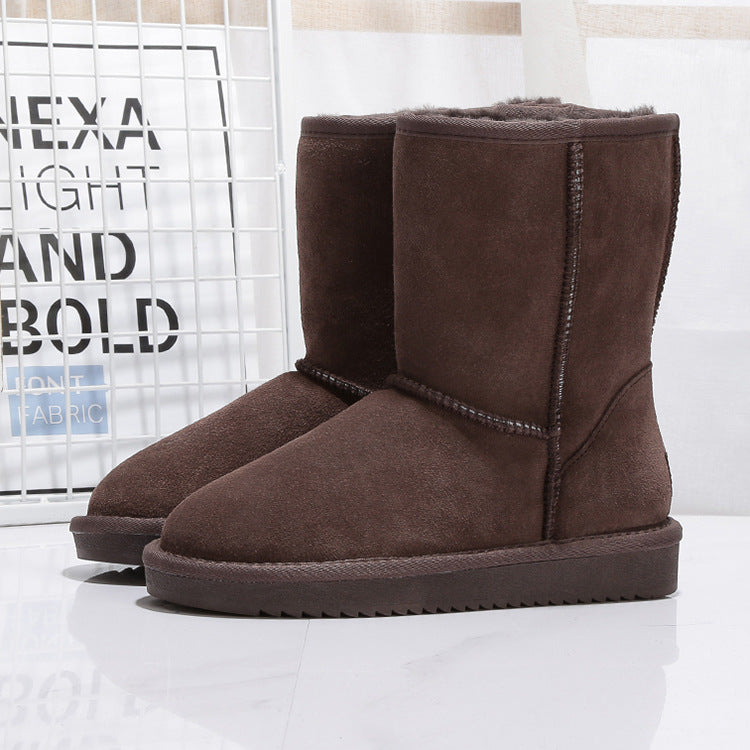 Middle Tube Plus Velvet Warm Boots