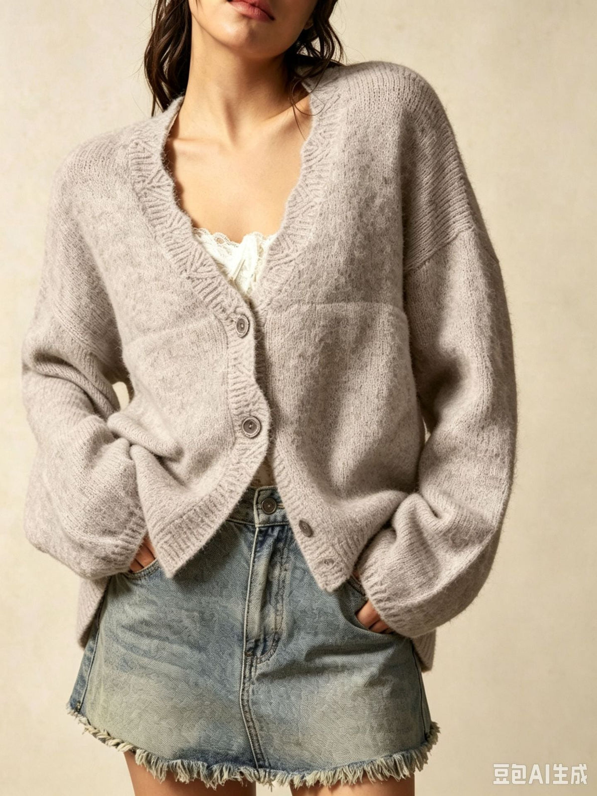 Womens Long-Sleeve Crew-Neck Sweater For Autumn And Winter
