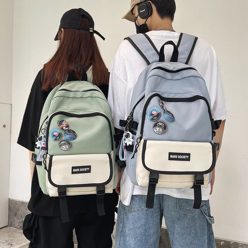 Unisex Mars Society Large Capacity Student Backpack Bags