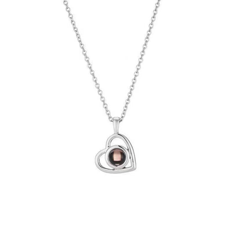 Languages Necklace Female S925 Silver