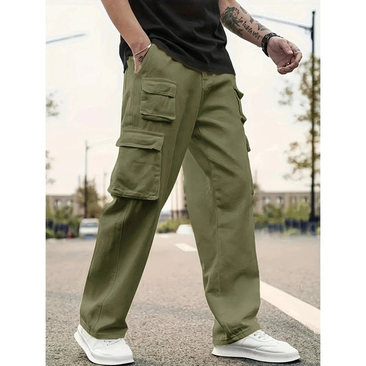 Pantalones Cargo Informales Holgados para Hombre