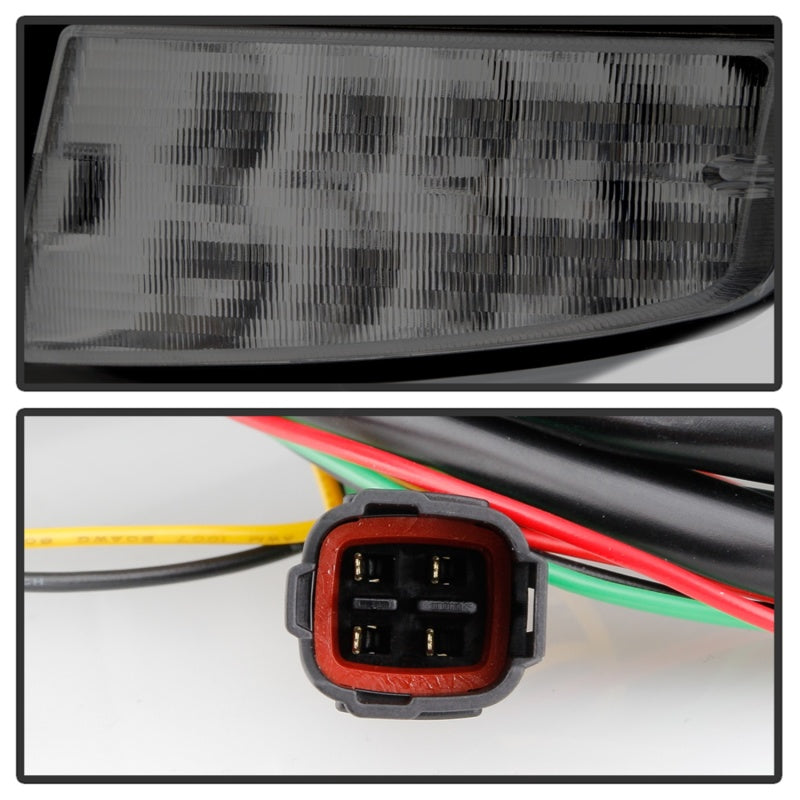 Spyder 08-14 Subaru Impreza WRX Hatchback Luces traseras LED Señal secuencial Humo negro ALT-YD-SI085D-SEQ-BSM