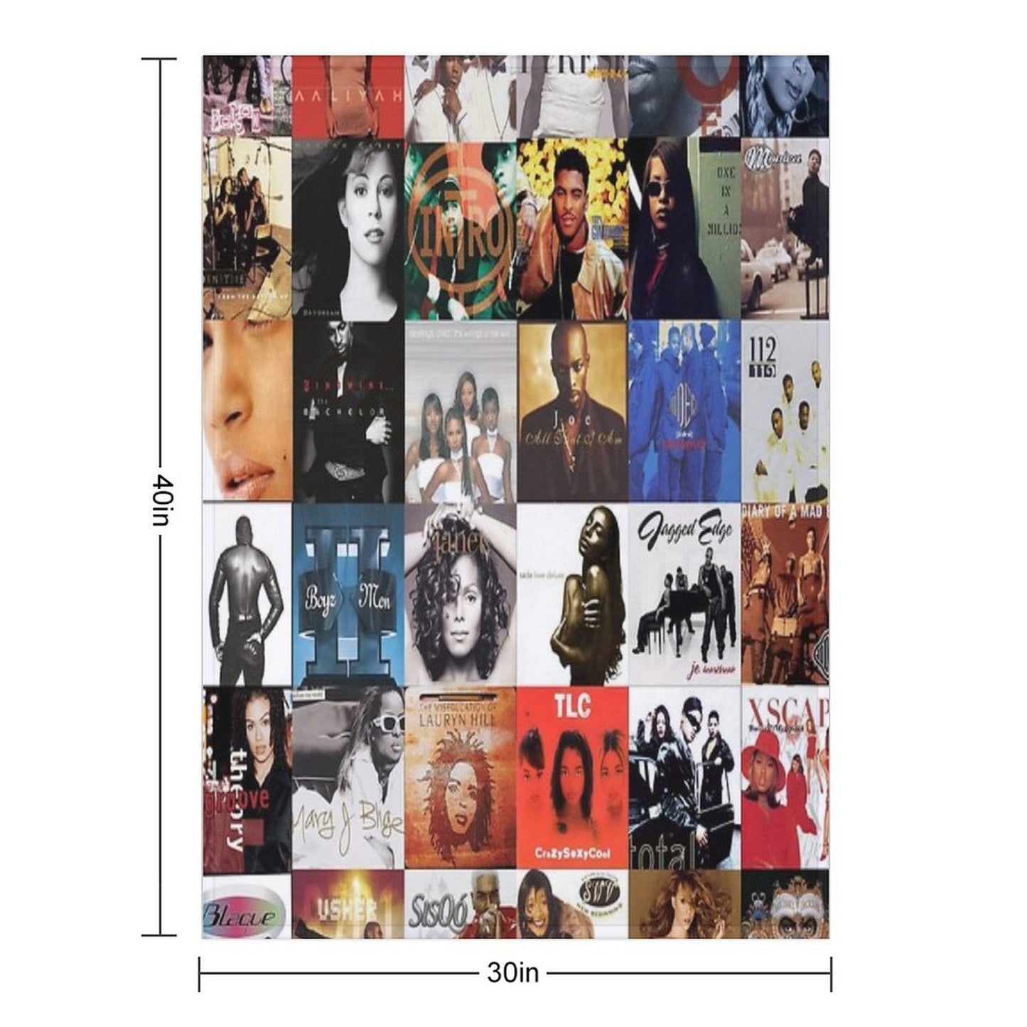 HISTORY 90s RNB - HOME DECOR Throw Blanket