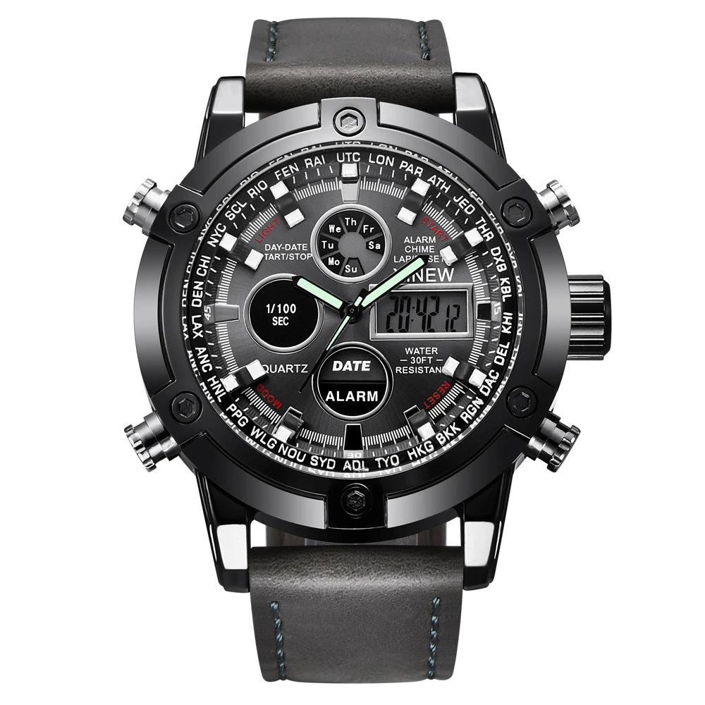 Men's Fashion Belt Multi-functional Watch