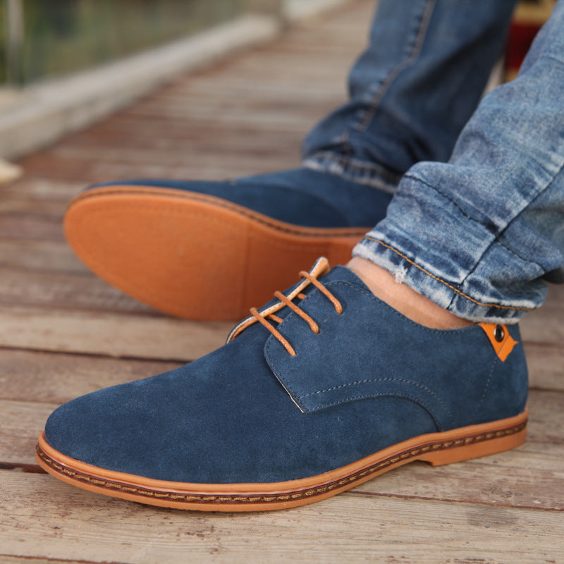 Men's Suede Lace-Up Wedges