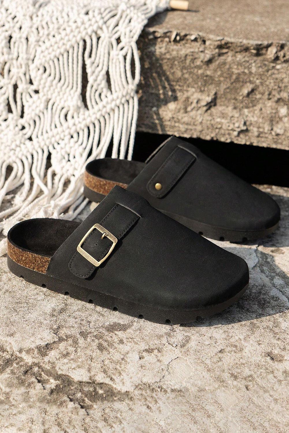 Zapatos de plataforma sin cordones color beige francés claro Corky