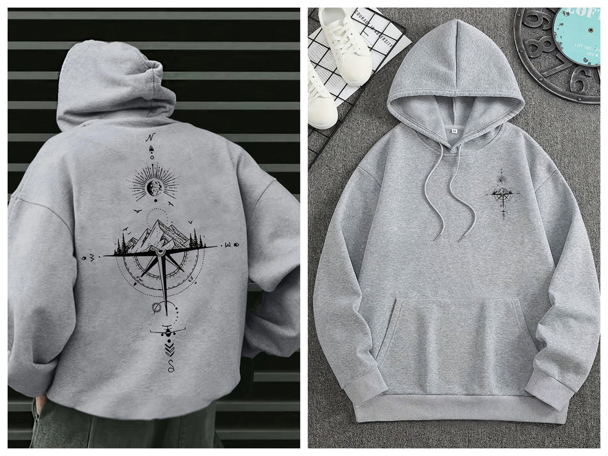 American Retro Trendy Pullover Hooded Sweatshirt For Men 2026 Spring And Autumn New Loose High Street Casual Versatile Top