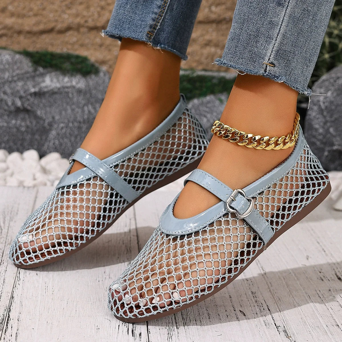 Round Toe Slip-Ons