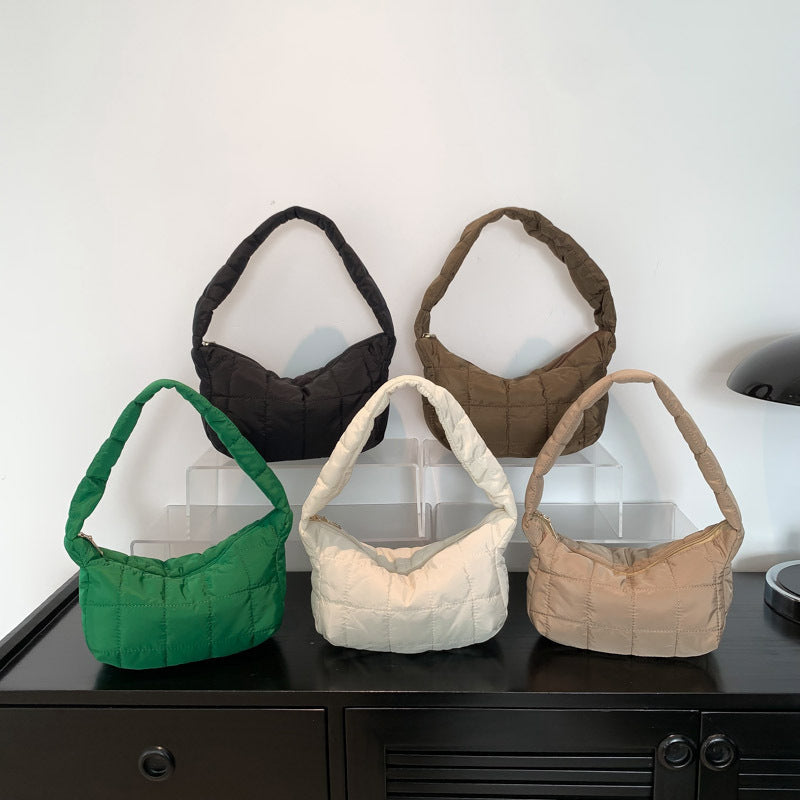 Fashionable Internet-Famous Underarm Shoulder Bag Trendy Pleated Cloud-Shaped Handbag For Women